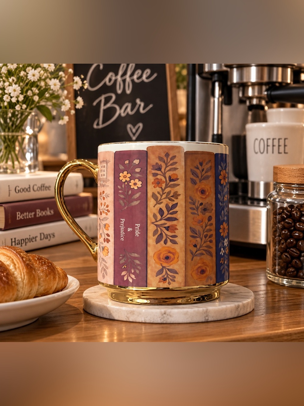Envogue Jane Austin Book Ceramic Mug